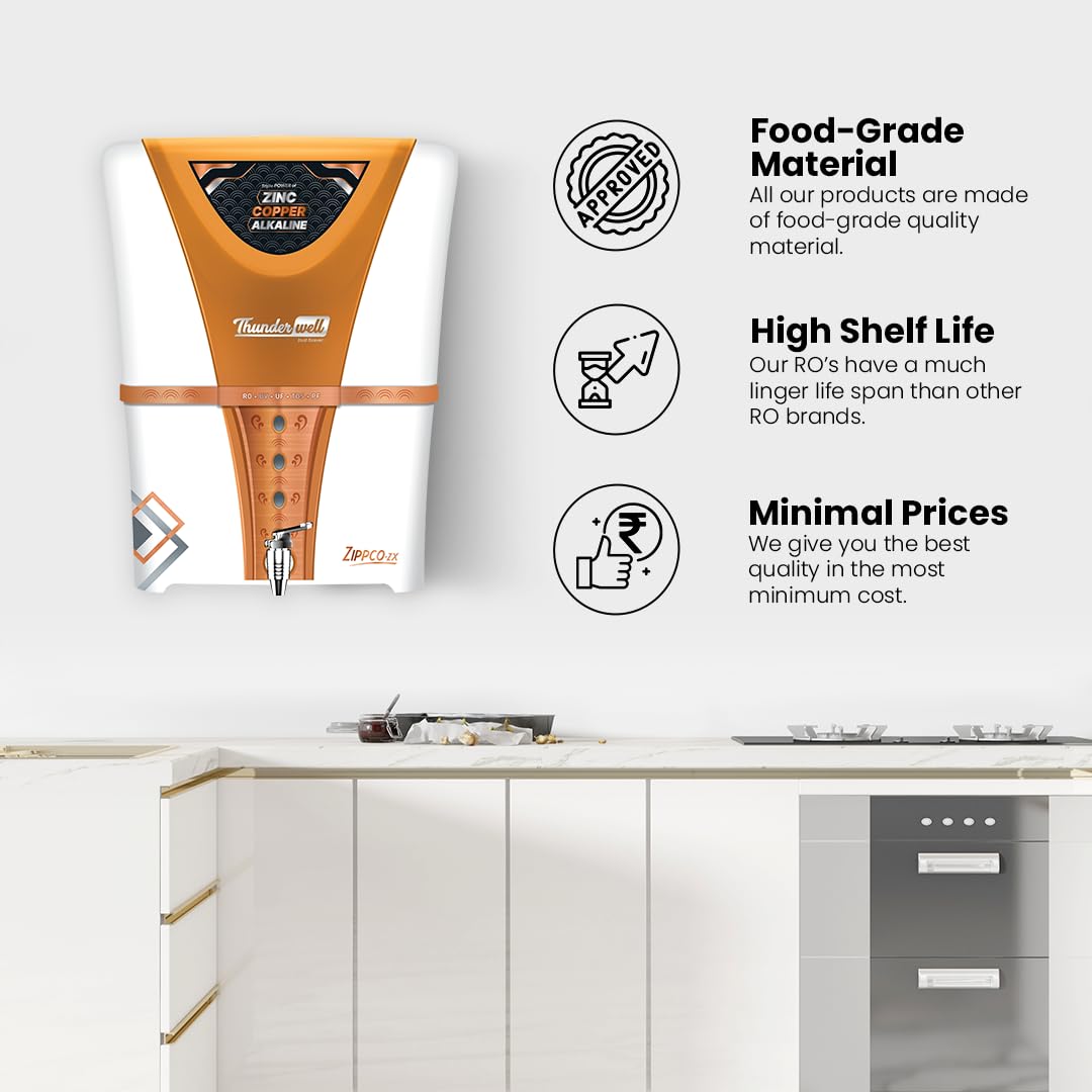 うんコン Thunderwell® ZIPPCO-ZX(White) fully automatic Water purifier with